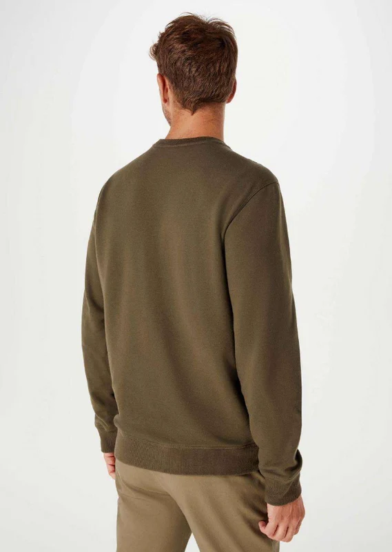 Blusão Básico Hering Comfort Em Moletom Peluciado Masculino - Verde Militar XP