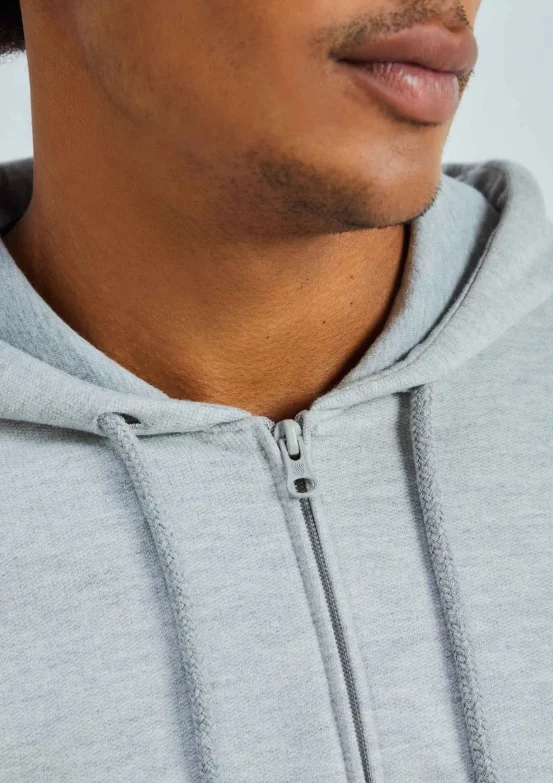 Jaqueta Básica Hering Masculina Em Moleton Peluciado - Cinza Clara EXG