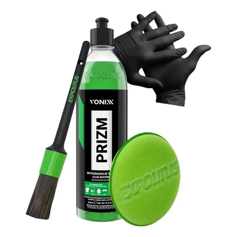 Prizm 500ml Restaurador De Vidros Vonixx Pincel Detalhamento