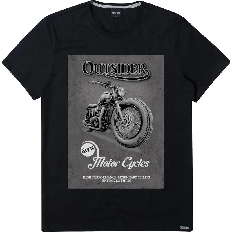 Camiseta Masculina Enfim Slim Estampada