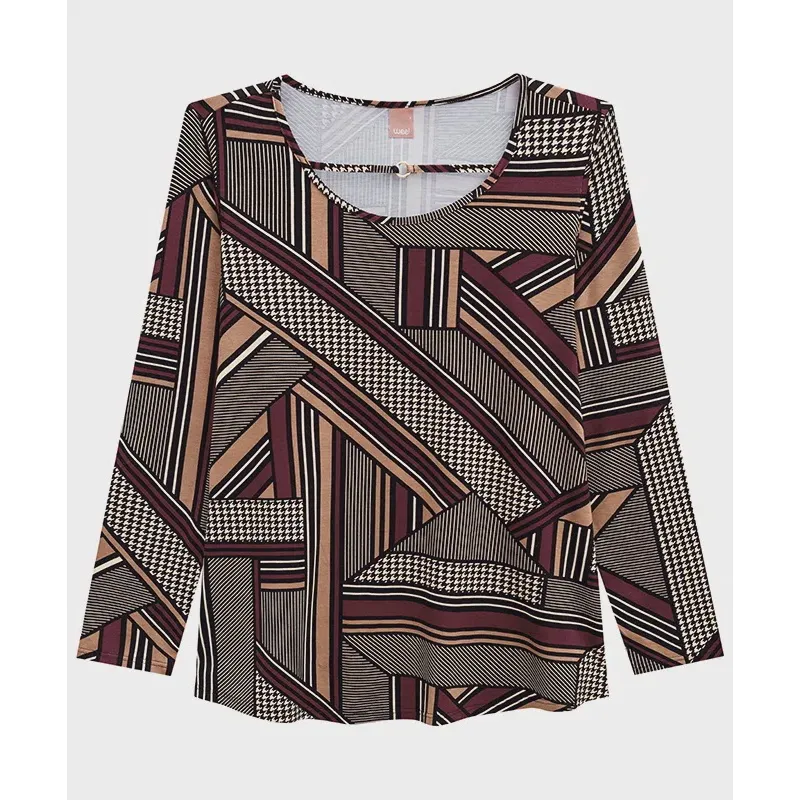 Blusa Feminina Manga Longa Malwee Wee Plus Size