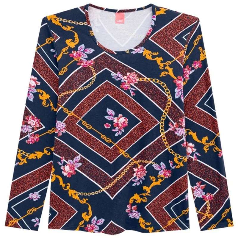 Blusa Feminina Manga Longa Malwee Wee Plus Size