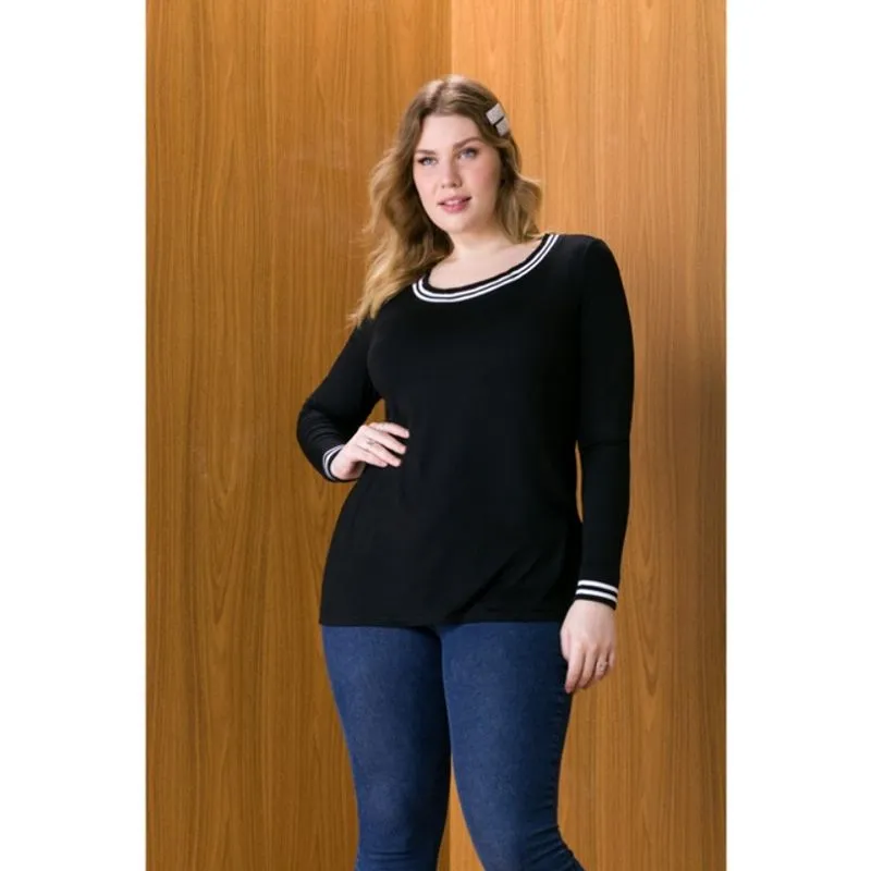 Blusa Feminina Manga Longa Malwee Wee Plus
