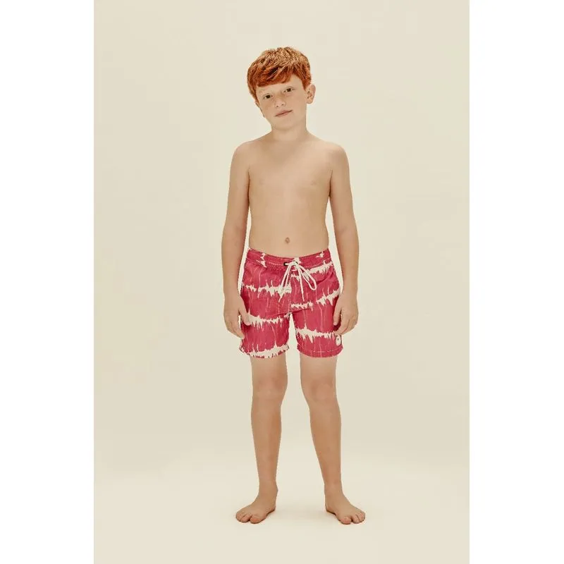 Short Infantil Cós com Elástico Tie Dye ROSA GERBERA M/M