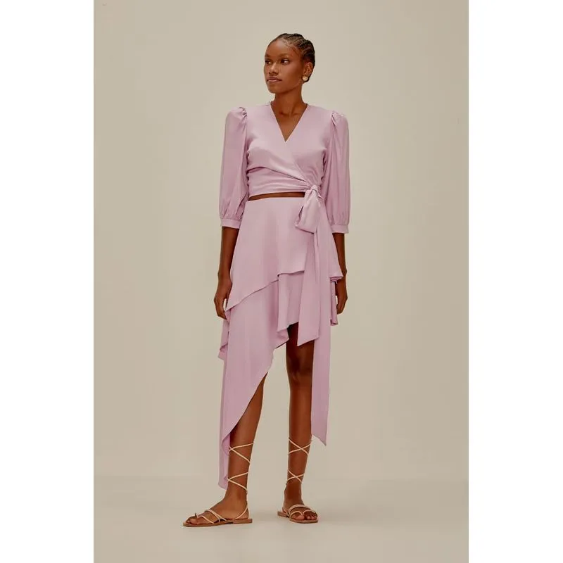 Vestido Longo Assimétrico Magnólia LAVANDA M/M