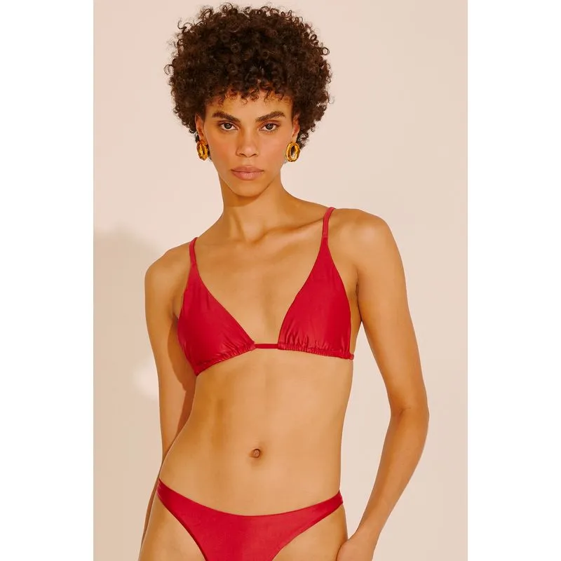 Biquíni Sutiã Alongado Liso Clássico VERMELHO DIVINO G/L
