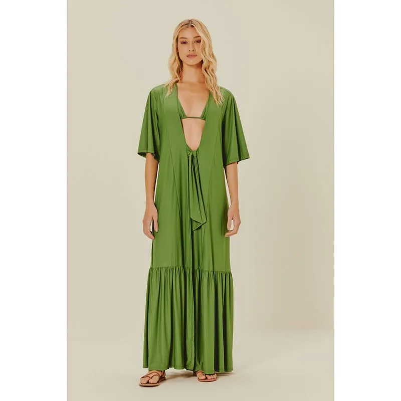 Capa Longa Amarração Liso Clássico VERDE BURITI P/S