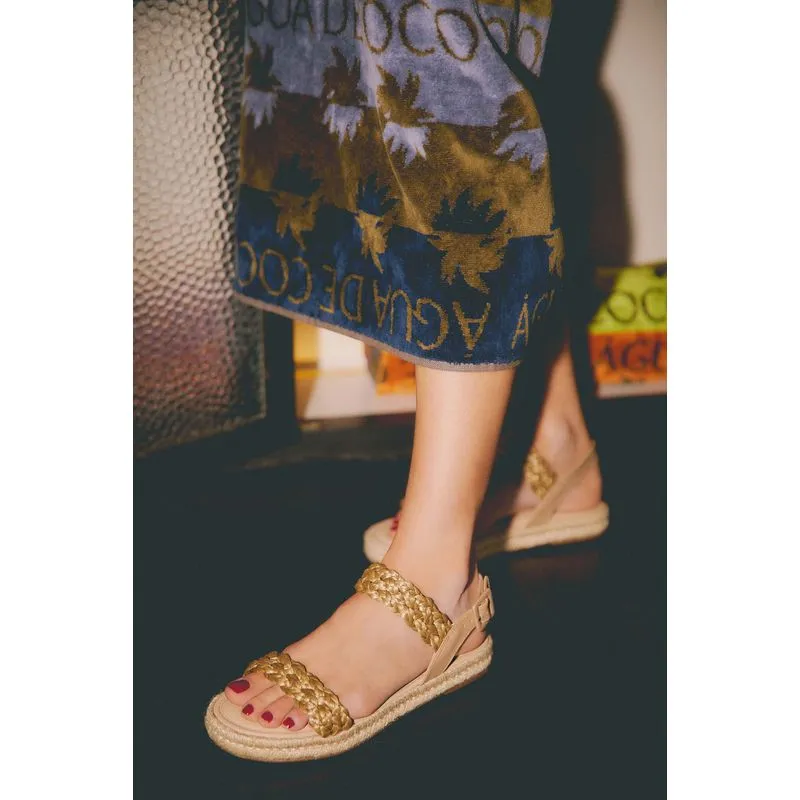 Sandália Rasteira Ráfia Lifestyle BEGE/BEIGE 33