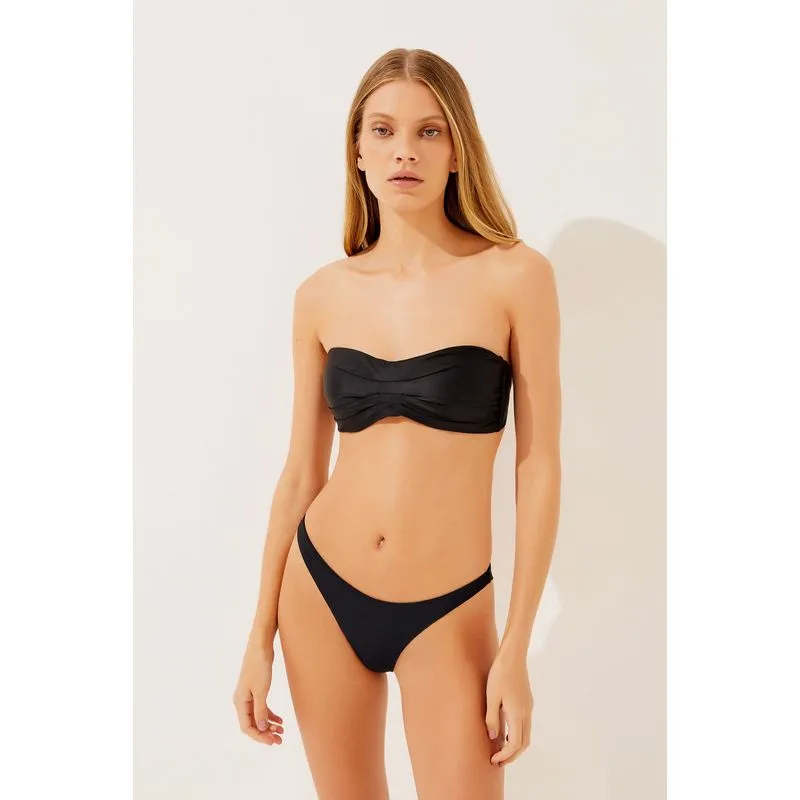 Biquíni Calcinha Asa Delta Liso Clássico PRETO/BLACK P/S