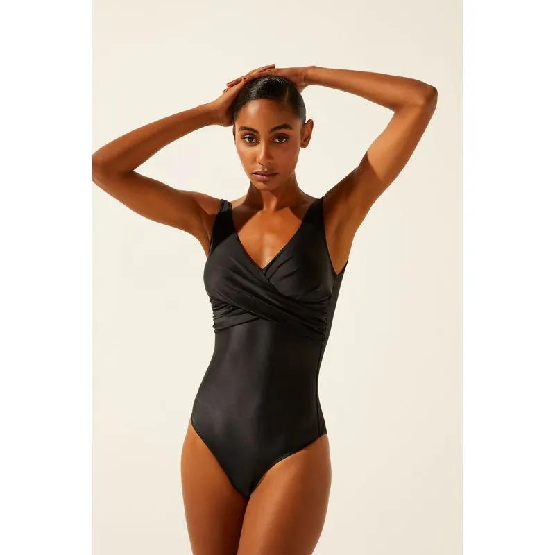 Maiô Alça Liso Clássico PRETO/BLACK GG/XL