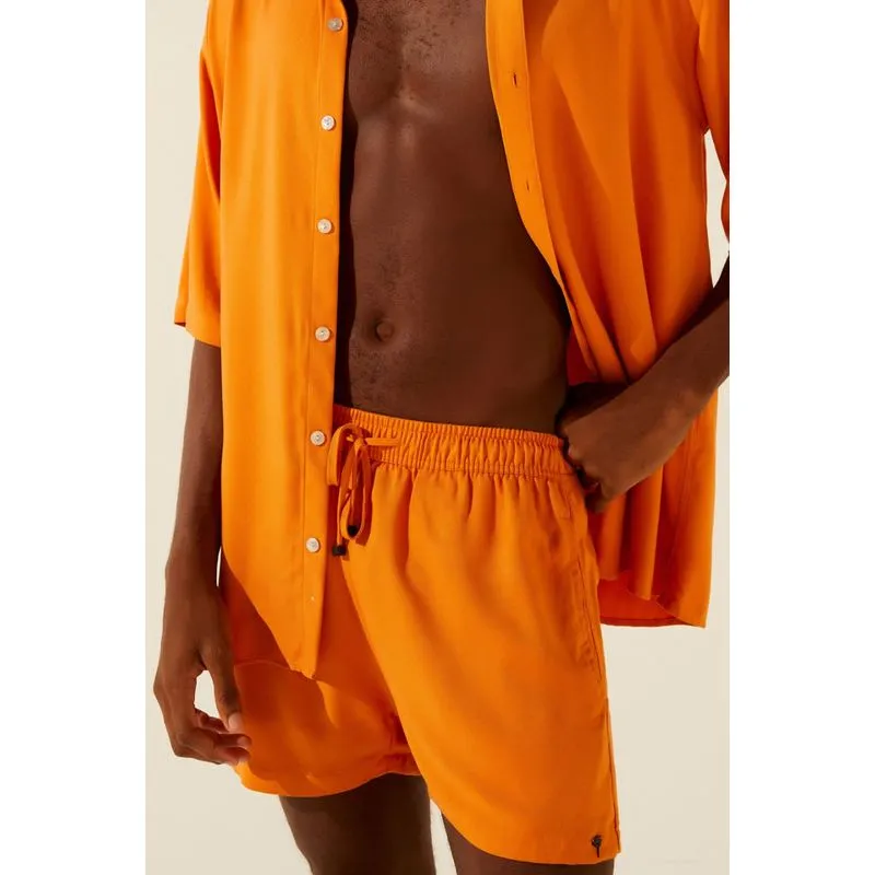 Short Curto Liso Twill LARANJA/ORANGE PP/XS