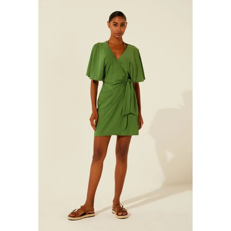 Vestido Curto Liso CLássico VERDE/GREEN G/L