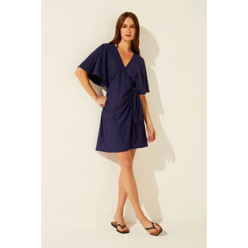 Vestido Curto Liso CLássico AZUL MARINHO/NAVY BLU GG/XL