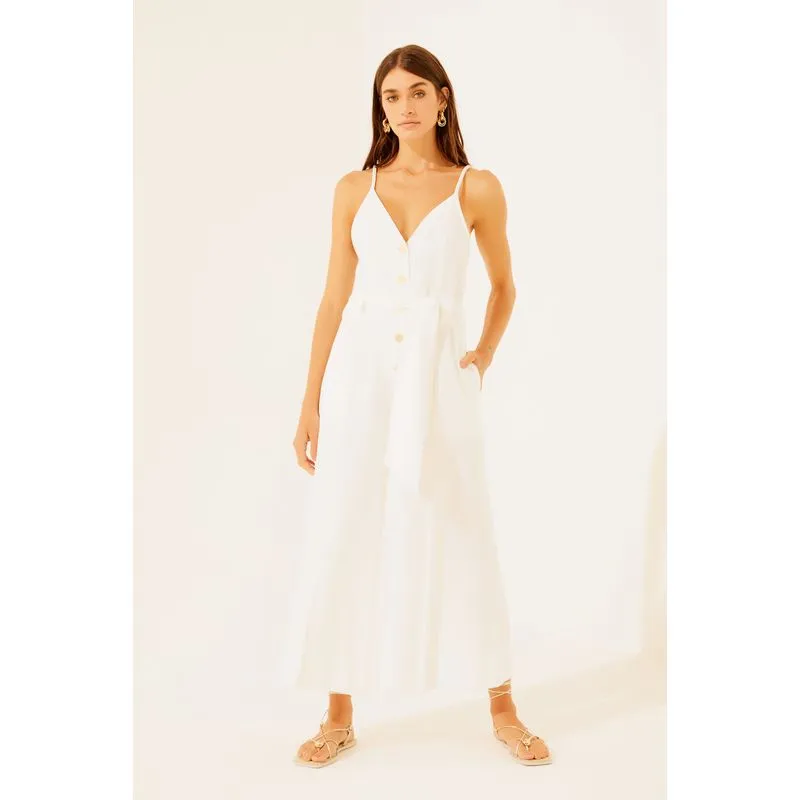 Macacão Longo Com Faixa Cruzeiro OFF WHITE/OFF WHITE P/S