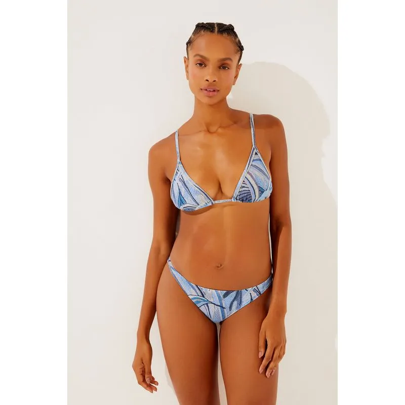 Biquini Calcinha Lateral Fina Colibris AZUL/BLUE M/M