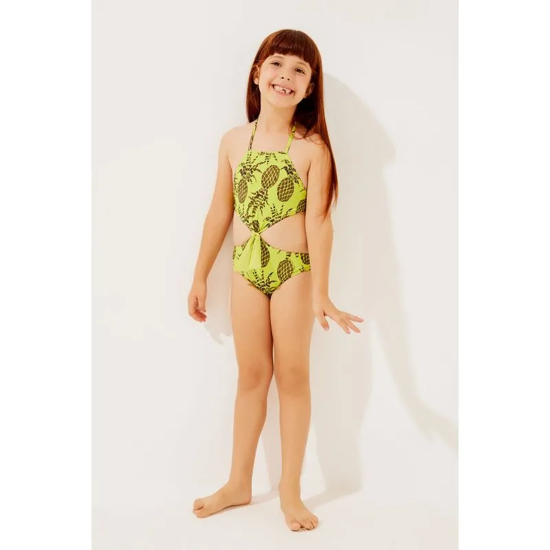 Maiô Infantil Engana Mamãe Com Nó Abacaxi VERDE/GREEN GG/XL