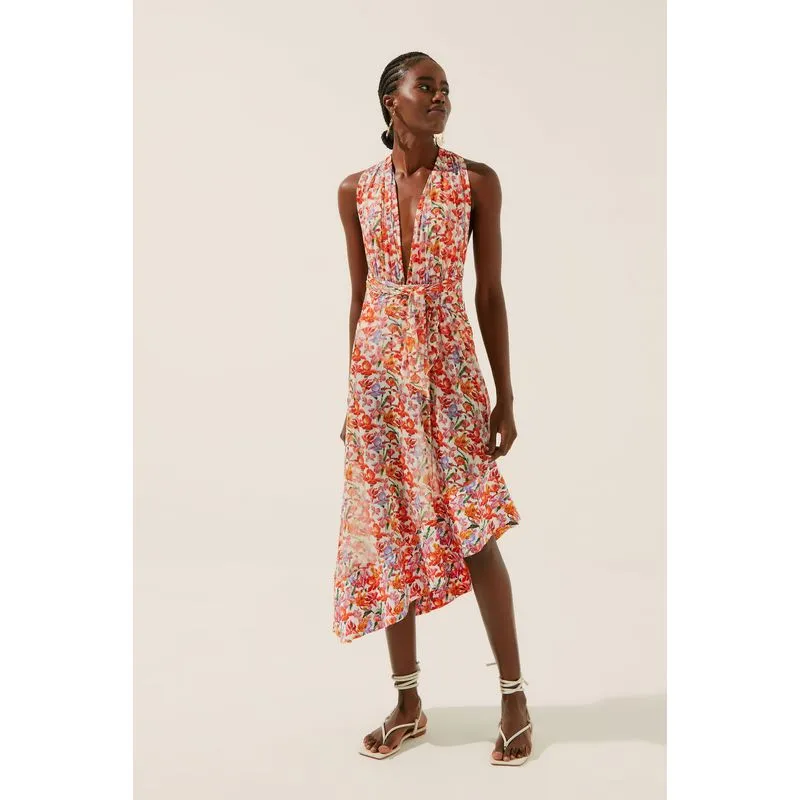 Saia Longa Floral Ikat OFF WHITE/OFF WHITE M/M