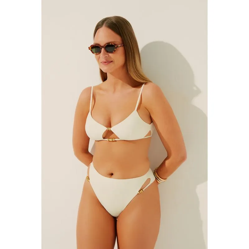 Biquíni Calcinha Hot Pants Coco OFF WHITE/OFF WHITE GG/XL