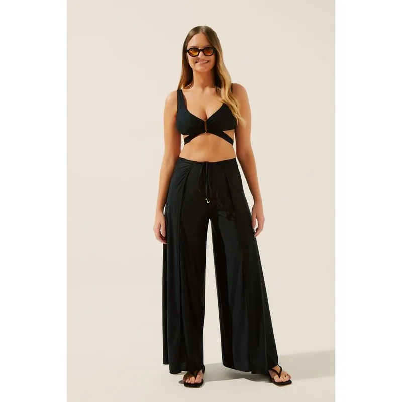 Calça Pantalona Flor-De-Lis PRETO/BLACK GG/XL