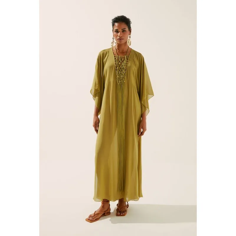 Vestido Longo Tecer VERDE/GREEN P/S
