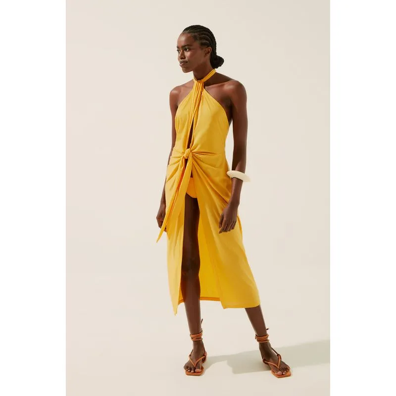 Vestido Midi Girassol AMARELO/YELLOW P/S