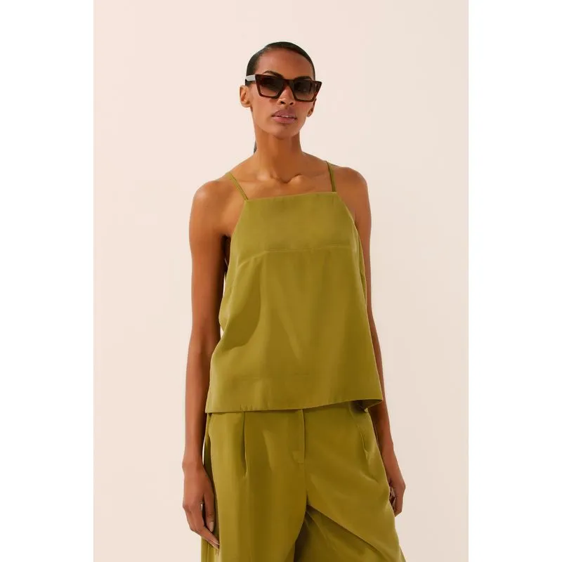 Blusa Alça Alfaiataria Leblon VERDE/GREEN PP/XS
