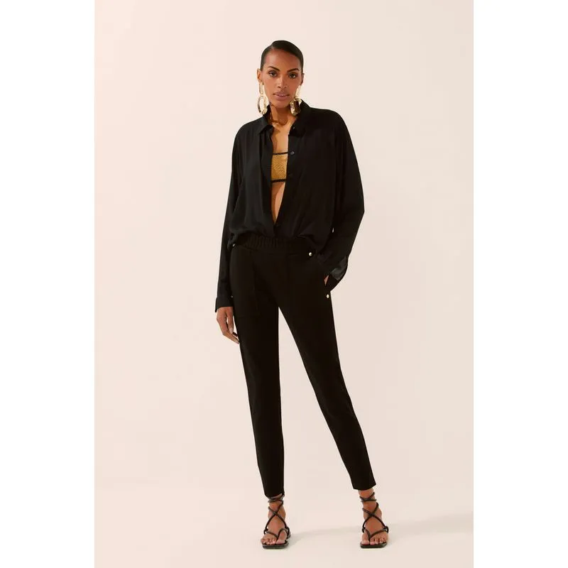 Calça Skinny Rebite Anoitecer Carioca PRETO/BLACK G/L