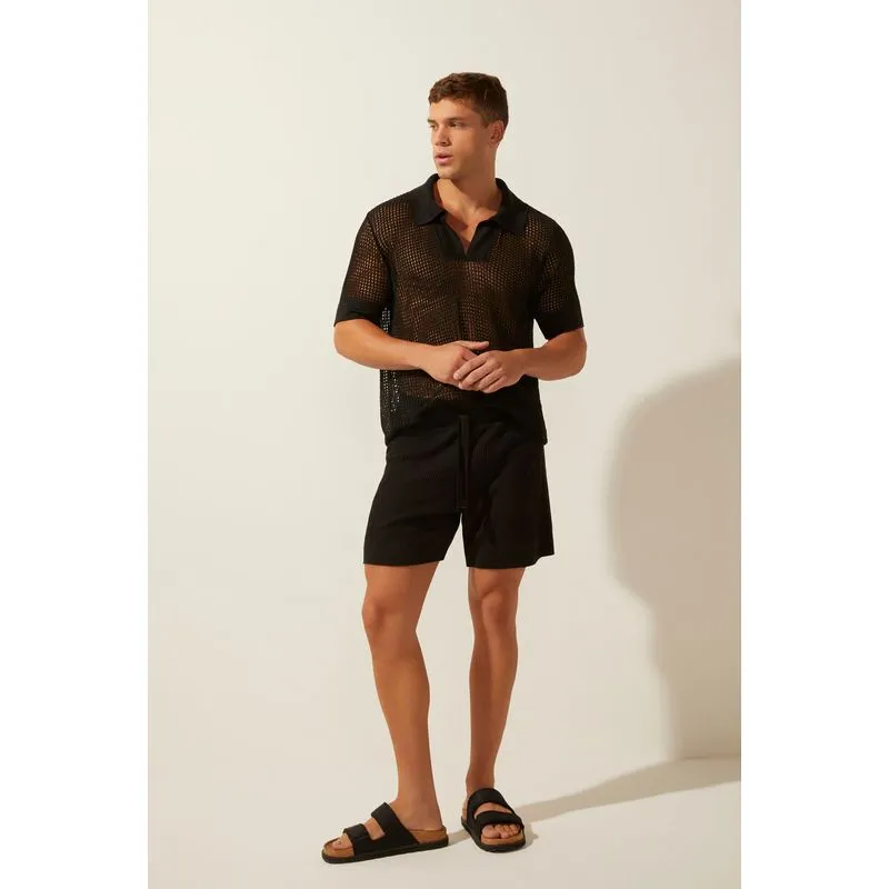 Bermuda Casual Tricot Anoitecer PRETO/BLACK GG/XL