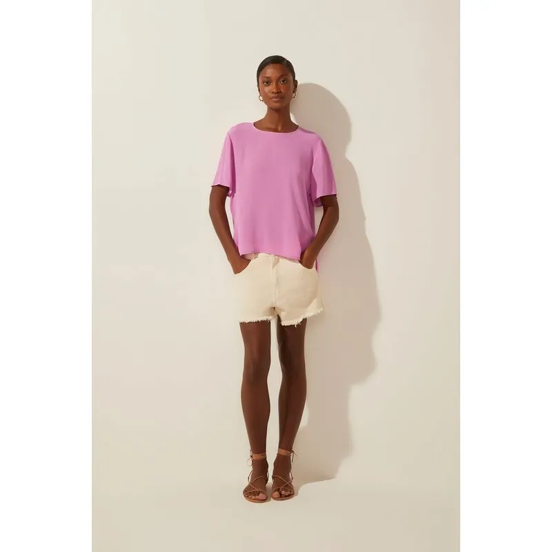 Blusa Manga Curta Entardecer ROSA/PINK GG/XL