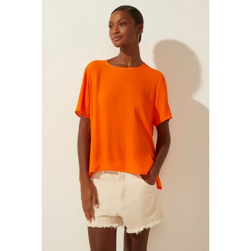 Blusa Manga Curta Amanhecer LARANJA/ORANGE GG/XL