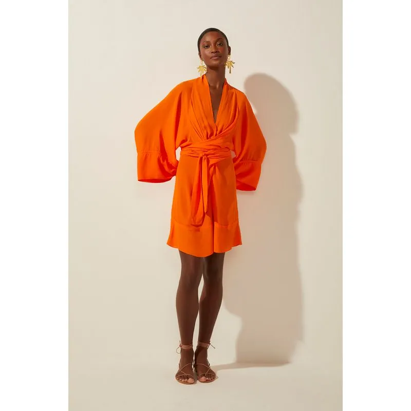 Vestido Curto Amanhecer LARANJA/ORANGE GG/XL