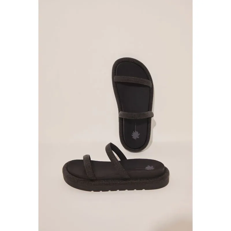 Sandália Plataforma Papoula PRETO/BLACK 37