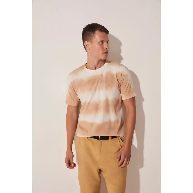 Camiseta Manga Curta Balneário Barcelona BEGE/BEIGE PP/XS
