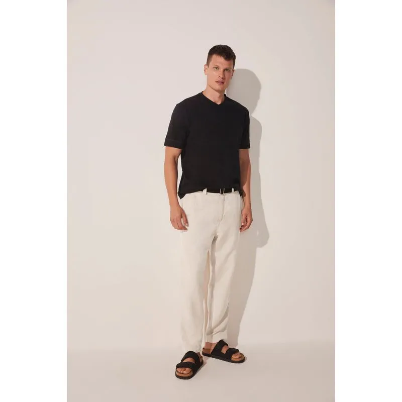 Calça Reta Balneário Barcelona BEGE/BEIGE 44