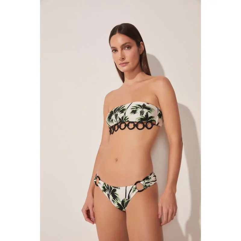 Biquíni Calcinha Lateral Média Coqueiral Ikat OFF WHITE/OFF WHITE P/S