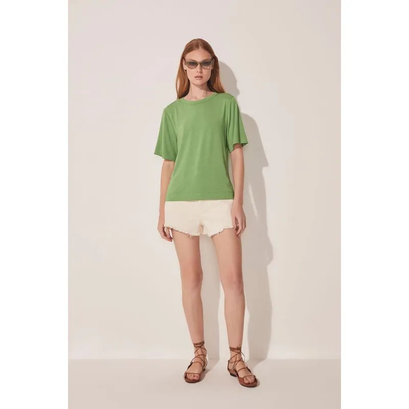 Camiseta Manga Curta Coqueiral Conforto VERDE/GREEN P/S