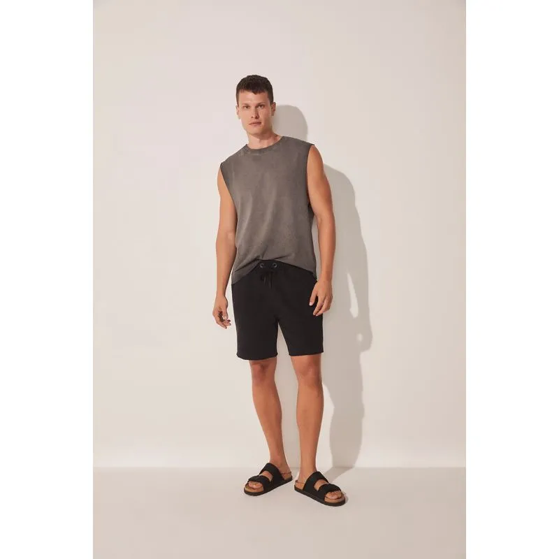 Bermuda Casual Coqueiro Luar PRETO/BLACK PP/XS