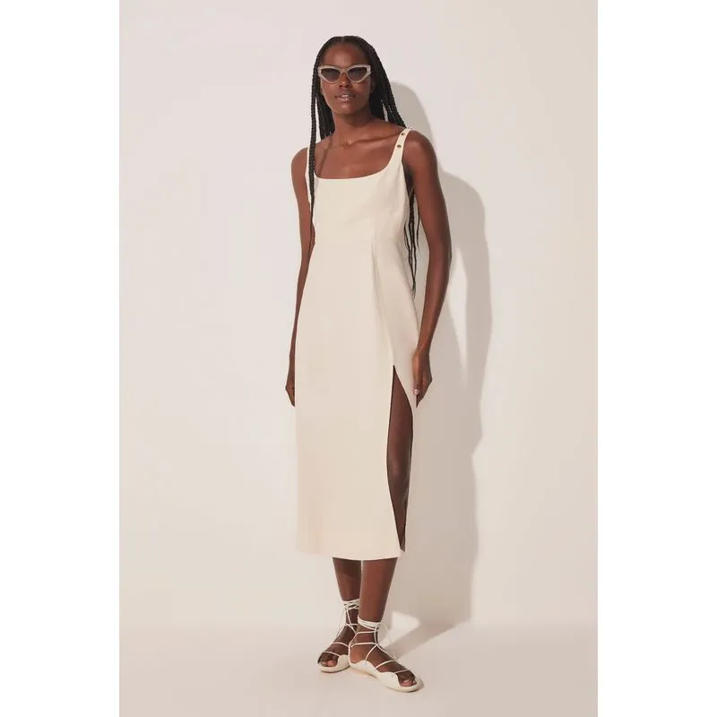Vestido Midi Alfaiataria Ilhas OFF WHITE/OFF WHITE 36