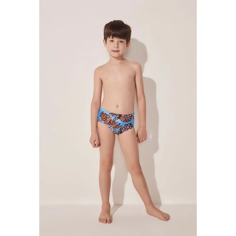 Sunga Infantil Larga Pina AZUL/BLUE 2 A 3