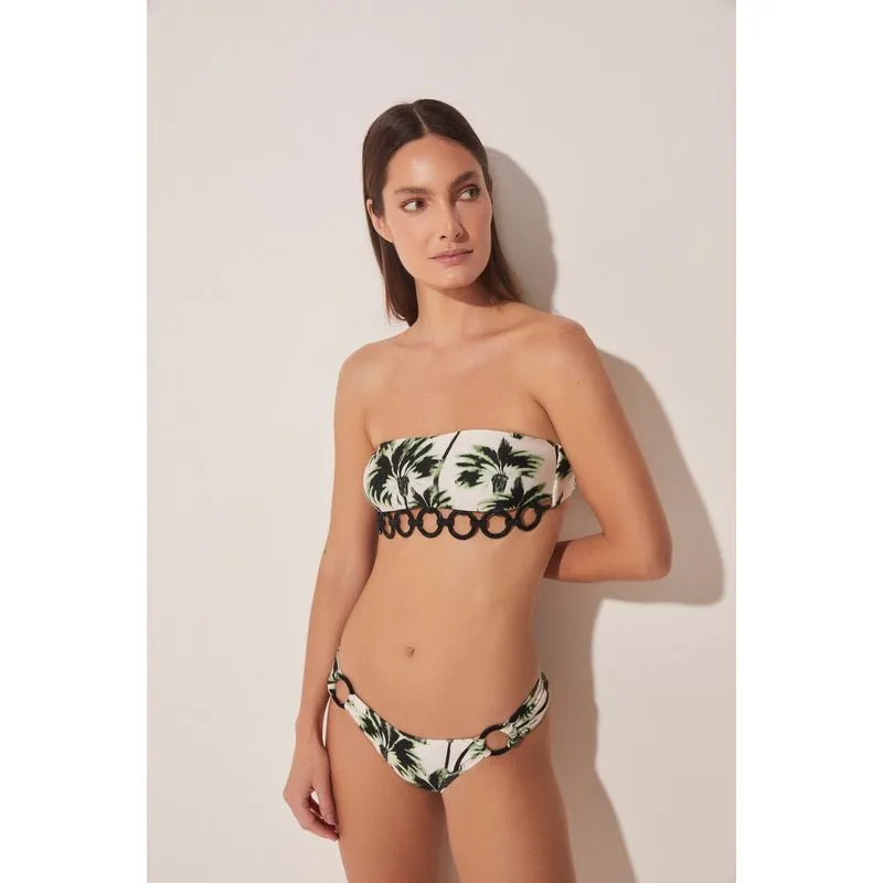 Biquíni Sutiã Faixa Coqueiral Ikat OFF WHITE/OFF WHITE G/L