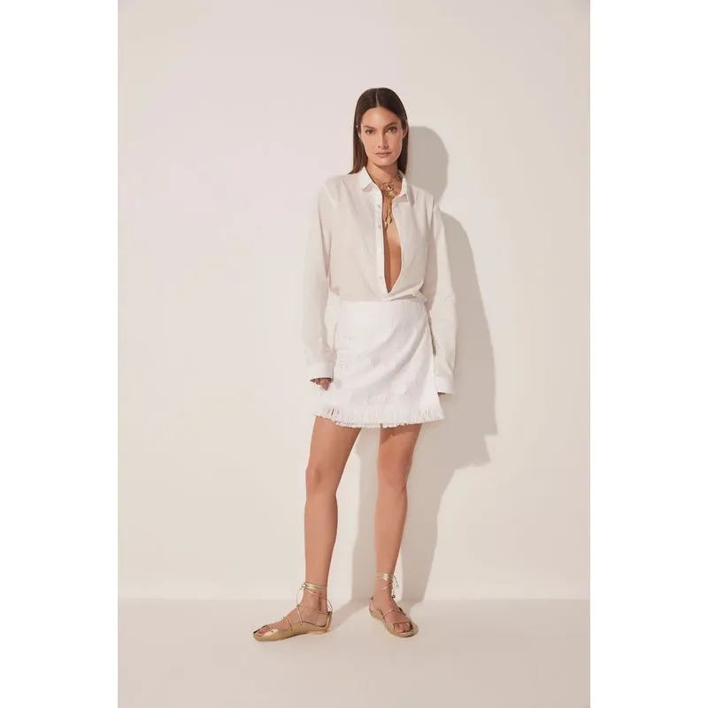 Saia Curta Coqueiro Jacquard BRANCO/WHITE P/S