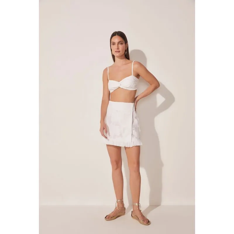 Top Cropped Coqueiro Jacquard BRANCO/WHITE M/M