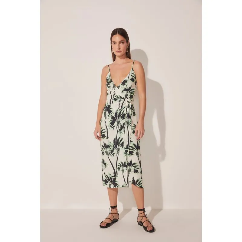 Vestido Midi Coqueiral Ikat OFF WHITE/OFF WHITE GG/XL