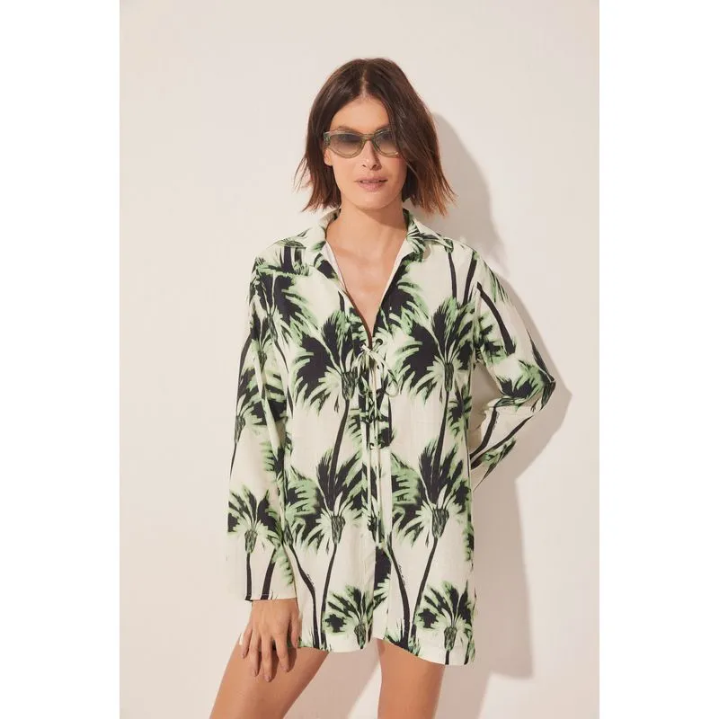 Camisa Manga Longa Coqueiral Ikat OFF WHITE/OFF WHITE GG/XL
