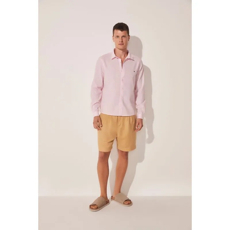 Camisa Manga Longa Abacaxi Liso ROSA/PINK EGG/XXL