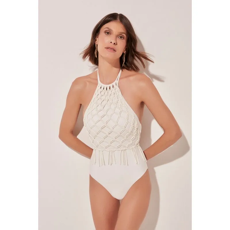 Body Frente Única Mistura Tropical OFF WHITE/OFF WHITE P/S