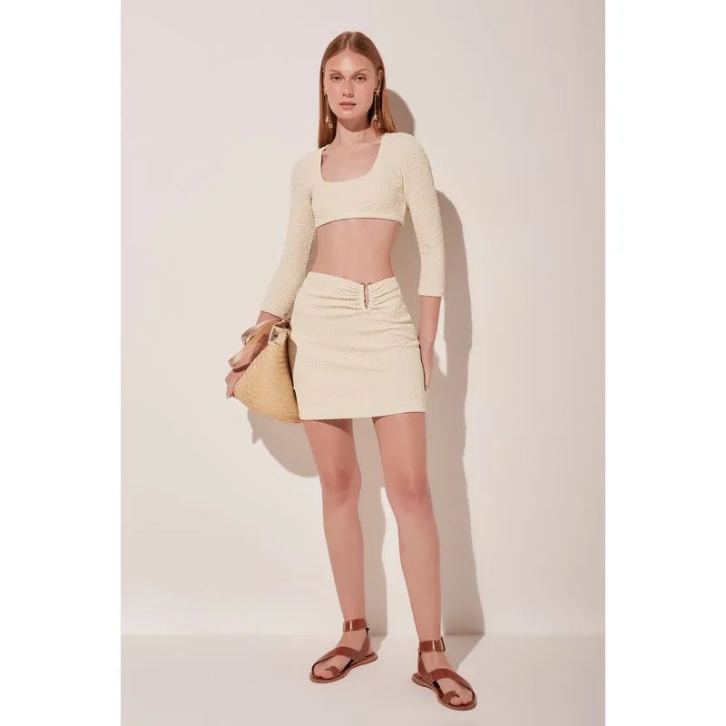 Blusa Cropped Dunas OFF WHITE/OFF WHITE P/S