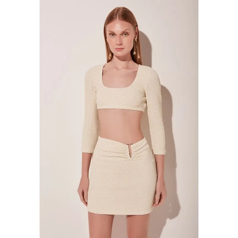 Saia Curta Dunas OFF WHITE/OFF WHITE PP/XS
