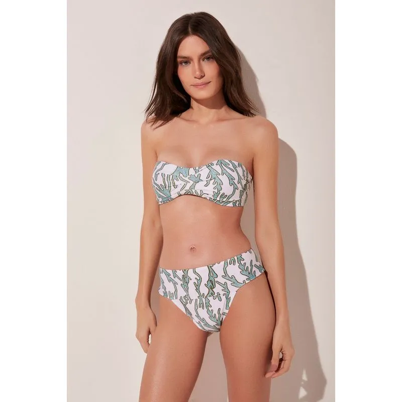 Biquíni Calcinha Lateral Media Coral BRANCO/WHITE GG/XL