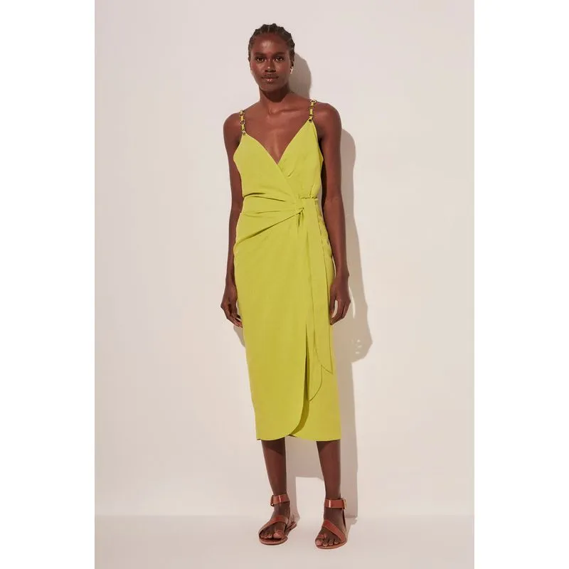 Vestido Midi Alfaiataria Lima VERDE/GREEN GG/XL